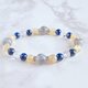 フリーランス クリエイティブな職業の方へ ラブラドライト イエローオパール ラピス パワーストーン 天然石ブレスレットNo511