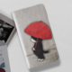 ★送料無料★雨降り子猫の手帳型スマホケース (全機種対応/Sサイズ)の画像