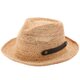 ●Paulo2 ポーロ2 ラフィア 中折れ帽子 58cm 茶ベルト [UK-H140-BR-M]の画像