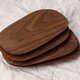木製平皿「chocoro L 」 ウォールナット無垢材　和菓子皿の画像