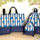 『とらさま専用』ドットストライプ×デニム　入園入学セット＜レッスンバッグ＞＜シューズバッグ＞＜体操着袋＞＜コップ袋＞他の画像