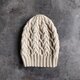 ニット帽  cable×honeycomb Aran0020