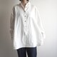 リネンのロングシャツ　白　No.265の画像