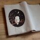 【受注生産】手刺繍のブックカバー『月夜のフクロウ』の画像