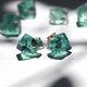 ダイアナマリア フローライト 鉱物原石 ピアス / イヤリング 【金具選択可 石おまかせ】 ハンドメイド アクセサリーの画像