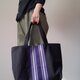 着物帯レトロ昭和トートバッグカバン紫の画像