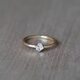 [送料無料] K18 Natural cut Diamond ring(0.361ct, R073)の画像