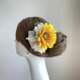 向日葵とラベンダーのリボンヘアクリップ　浴衣髪飾り　結婚式　イベント　フェス　ひまわり　ヒマワリ　髪飾り　リボンの画像