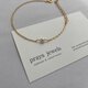 Freshwater Pearls Bracelet 華奢シンプル淡水バロックドロップパールチェーンブレスレット