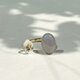 Fork ring-Gray×Herkimer diamond （フォークリング- ハーキマーダイヤモンド）の画像