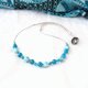 Marine Blue Short Necklace（ブルーアパタイト）の画像