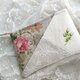 アンティークレース*リボン刺繍*薔薇*ポーチの画像