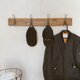 na 281.ヴィンテージ風 ウォールハンガー 壁掛け フック 服 コート掛け おしゃれ 木製の画像