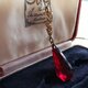 ヴィンテージ　Ruby-Glass（約26×15㎜）Leaf･flowerクラシカルネックレスの画像
