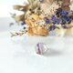 まんまるピアス　フローライトのシンプルピアス(シングル)【受注制作】の画像