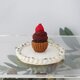 カップケーキのブローチ（チョコレート）の画像