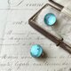 Dot blue glass earringsの画像