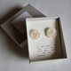 France antique 　Lace petal pierce whiteの画像