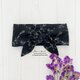 おしゃれな 刺繍 黒 ブラック 白花柄 綿100% 夏 保冷剤 冬 カイロ ネッククーラー スカーフの画像