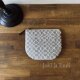 pouch[手織り16cmポーチ]グレー×ホワイトの画像