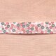フランス コットン バイアステープ1m ボタン柄 ピンク系 19mm M-0283