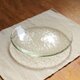 リサイクルガラスの食器　丸皿(φ24cm)の画像