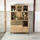 キッチンボード　食器棚　ｗ105　カップボード　キャビネット　アイアン　日本製の画像