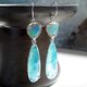 オパール & カルセドニー ピアス / Opal and Chalcedony earringの画像
