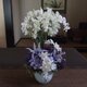 仏花   真珠の涙    久遠  （仏花、Lサイズ、造花、花器付き、お盆、お彼岸、）の画像