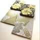 『金鶴牡丹』　B5見開き御朱印帳　見開き御朱印帳　金襴織物御朱印帳　鶴　舞鶴　牡丹　七宝　流水　吉祥　金襴生地　桐生織物の画像