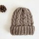 ニット帽子b[モカ茶]
