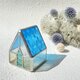 『ケルトブルーの屋根のハウス』　LED専用キャンドルホルダーの画像