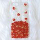 【全機種対応】クリスマスverハートの花弁ふりつもる押し花スマホケースの画像