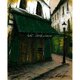 風景画 絵画 パリ 「街角の緑のひさしのカフェ」の画像
