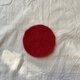 まぁるいほっこりコースター(アカイロ)の画像