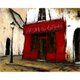 風景画 絵画 パリ インテリアアート「街角の赤いカフェ」の画像