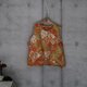 着物リメイク　紬のベスト　トップス/フリーサイズの画像