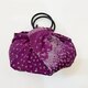 風呂敷バッグ（紫）絞りの着物生地にて制作 #01の画像
