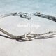 *sv925 *Karen Silver double strand bracelet 極小カレンシルバーの2連ブレスレット