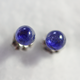 （１点もの）アフリカ産ブルーサファイアのスタッドピアス（5mm・チタンポスト）