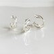 【イヤーカフ・ピアス2点セット】silver925  3連　diagonal キャッチレスピアス