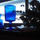 エリック・ホグラン／深い青色ゴブレット／フラワーベース／ブルー／花瓶／ガラス