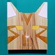 木目が美しい木製猫の壁掛けアート【茶トラ猫】の画像