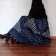 ブルキナファソ　ボボ族の伝統藍染スカートの画像