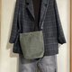 受注品✴︎ショルダーバッグS✴︎ラウンド底✴︎パラフィン加工✴︎2色✴︎国産帆布