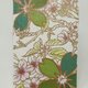 ギルディング和紙葉書　桜（印刷版）緑地黄混合