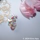 *Bouquet*クリスタルと芥子パールのワイヤーペンダントトップの画像