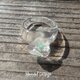 オパールが閉じ込められた鉱石の指輪 エメラルドグリーン　Opal Ring☆ゆったりサイズの画像