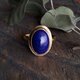 lapis lazuli brass ringの画像