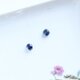 ブルー螺鈿の小さなピアスイヤリング【1844】#シェル　ブルー　和　伝統工芸　秋ピアスの画像